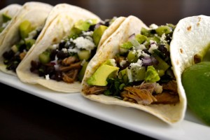 PORK TACOS WITH BLACK BEANS