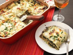 SPINACH AND MUSHROOM LASAGNA