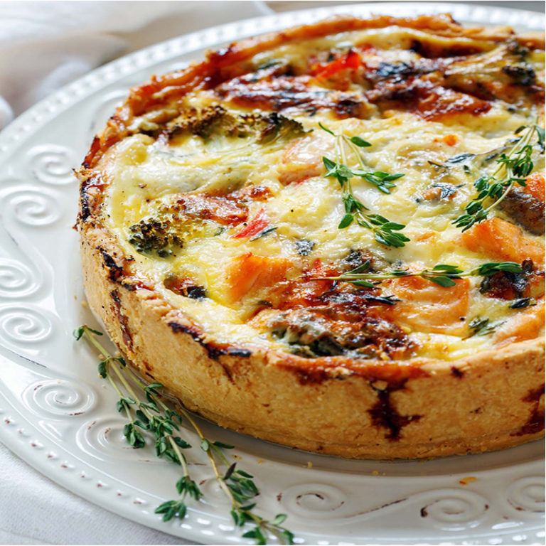 Smoked Salmon & Vegetable Quiche | Massy Stores Trinidad