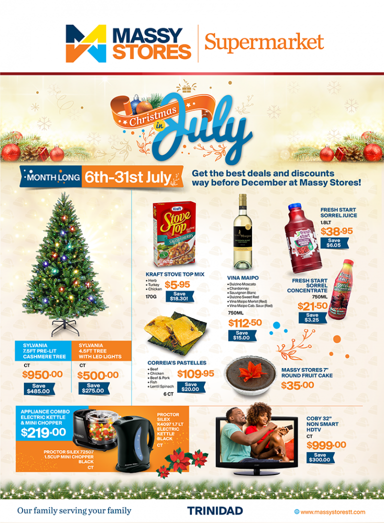 Christmas in July! Massy Stores Trinidad